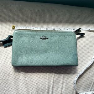 Coach large corner zip wristlet